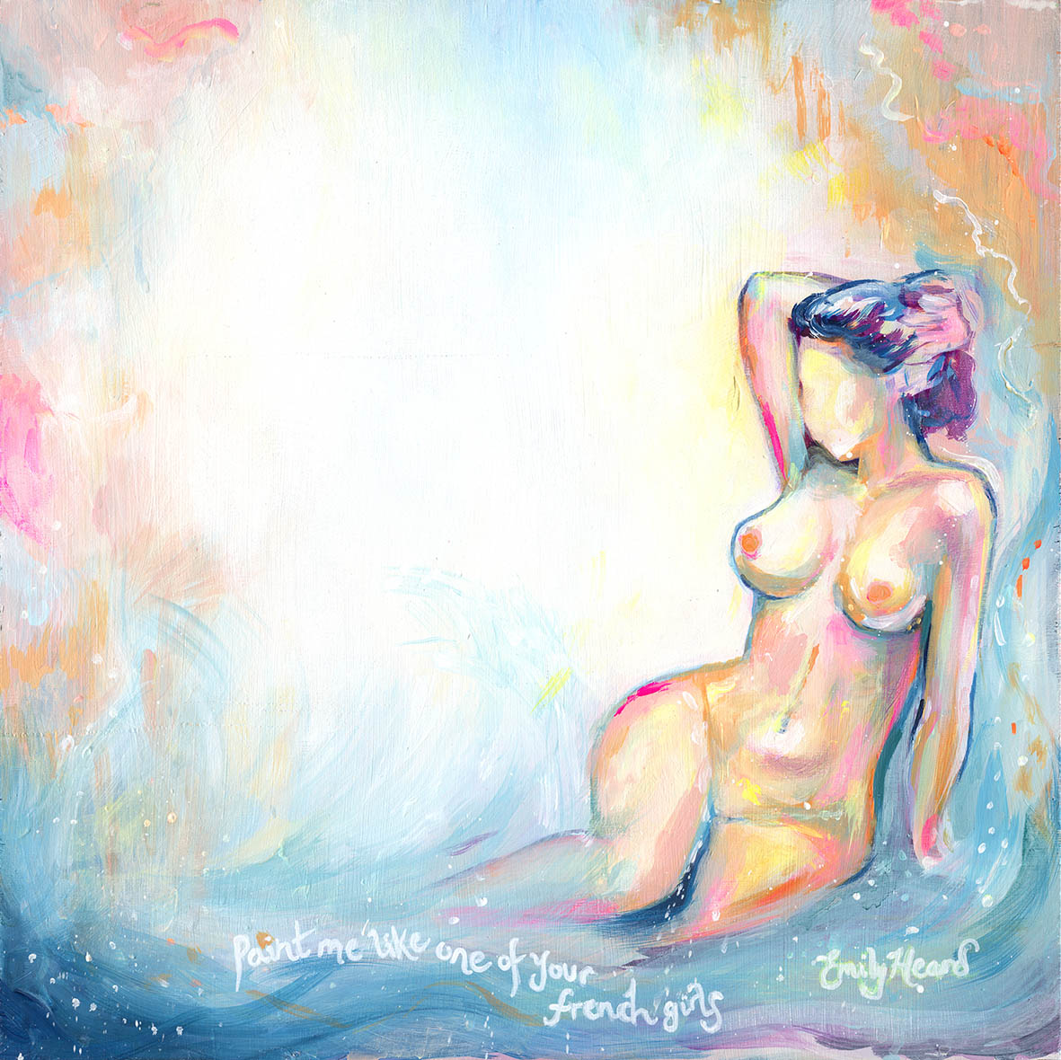 Colourful Abstract Nude Art by Emily Louise Heard