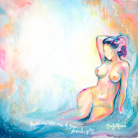 Colourful Abstract Nude Art by Emily Louise Heard