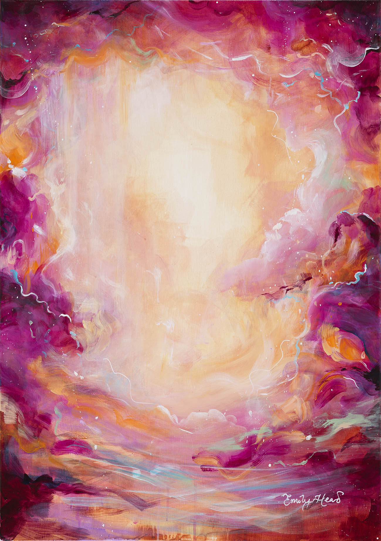 Abstract painting by Emily Louise Heard