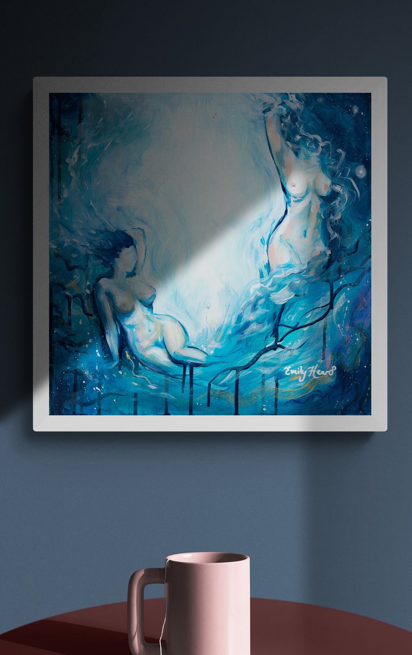 Enchantress - Original Abstract Nude Painting by Emily Louise Heard - emilylouiseart