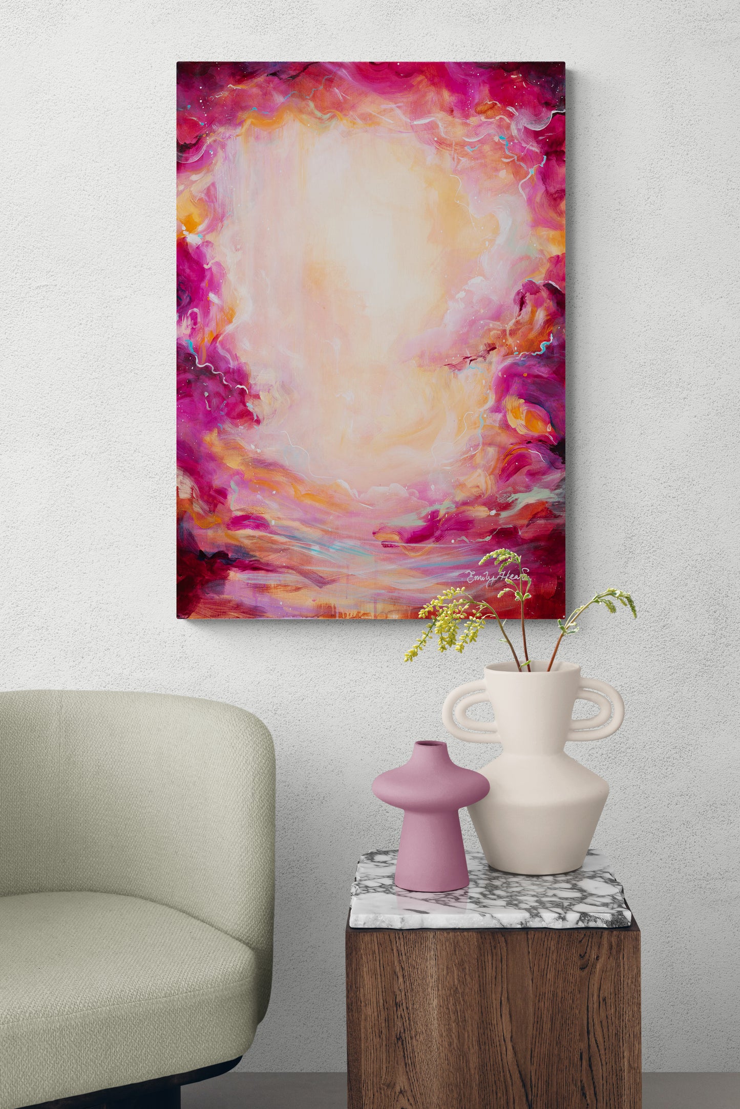 Abstract painting by Emily Louise Heard