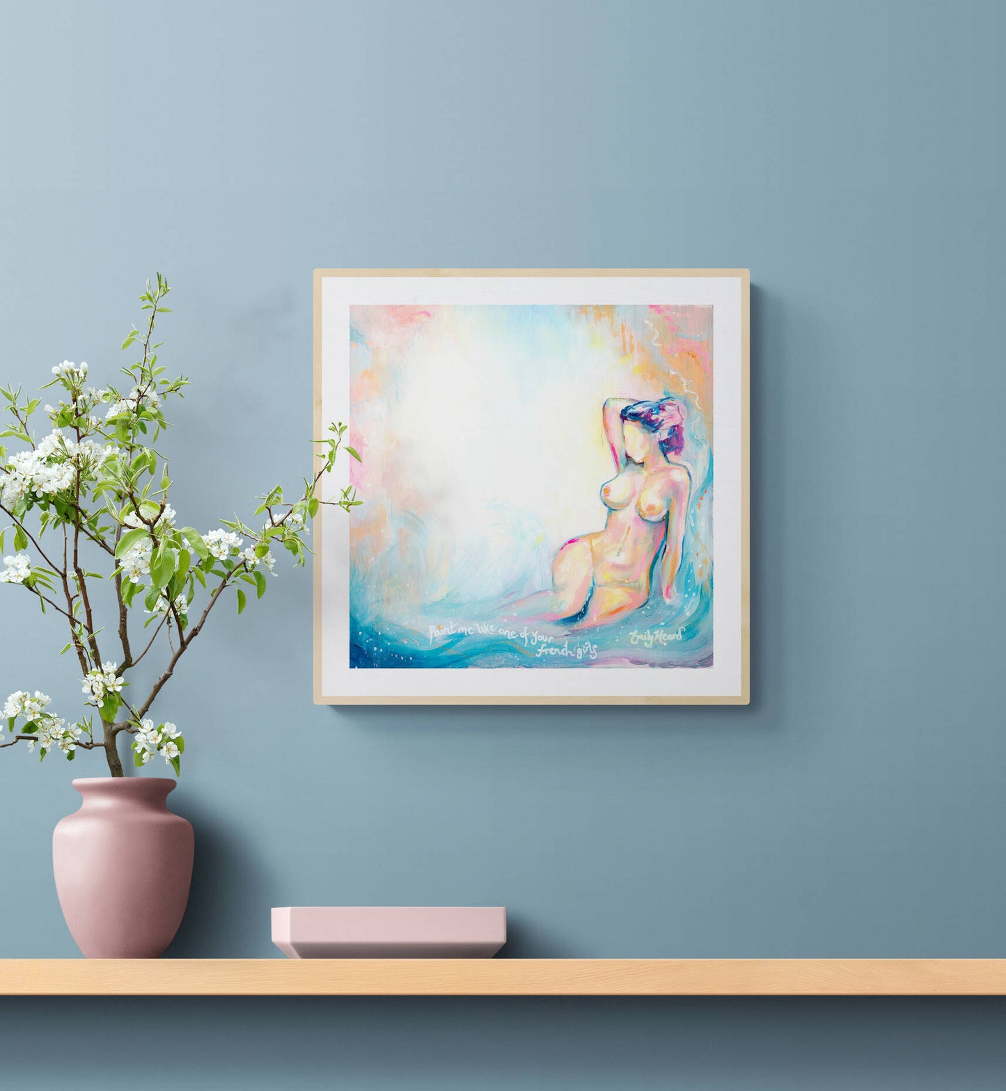 Colourful Abstract Nude Art by Emily Louise Heard