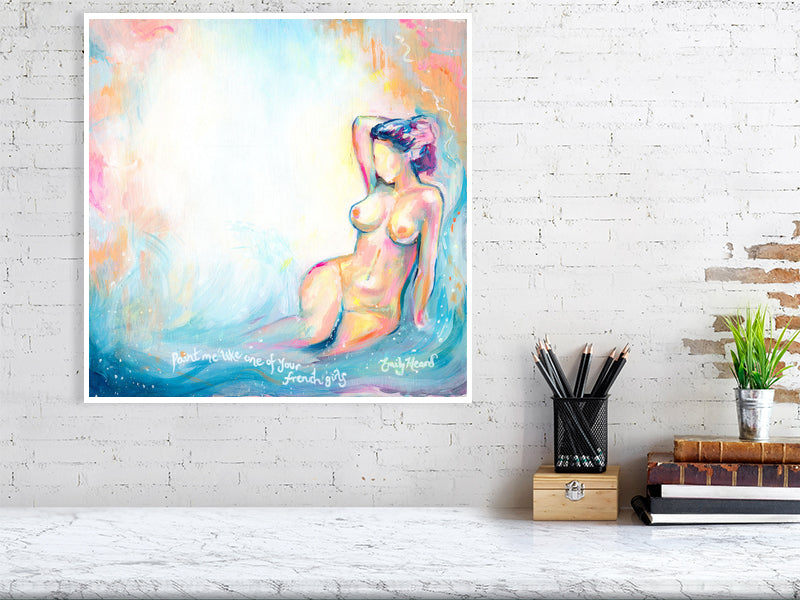 Colourful Abstract Nude Art by Emily Louise Heard