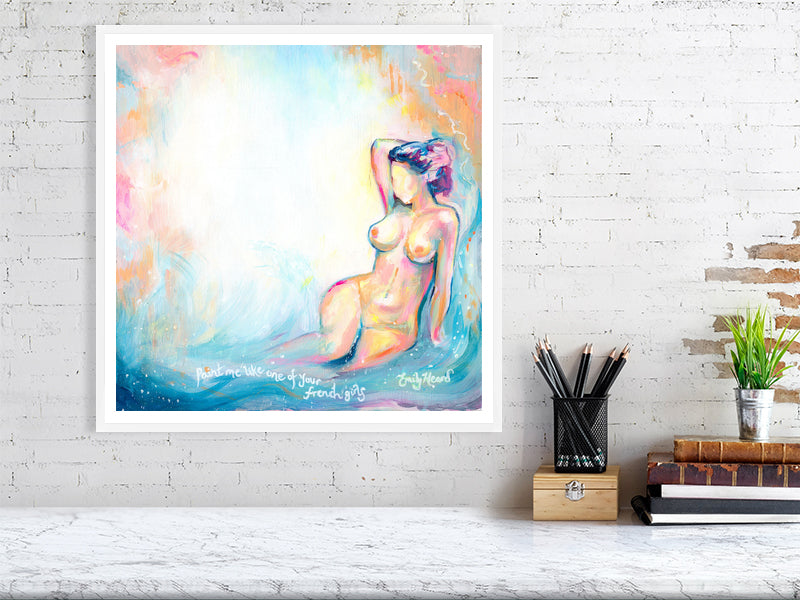 Colourful Abstract Nude Art by Emily Louise Heard