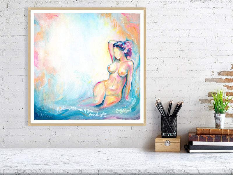 Colourful Abstract Nude Art by Emily Louise Heard