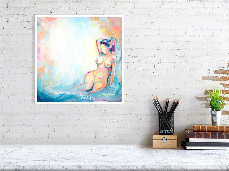 Colourful Abstract Nude Art by Emily Louise Heard