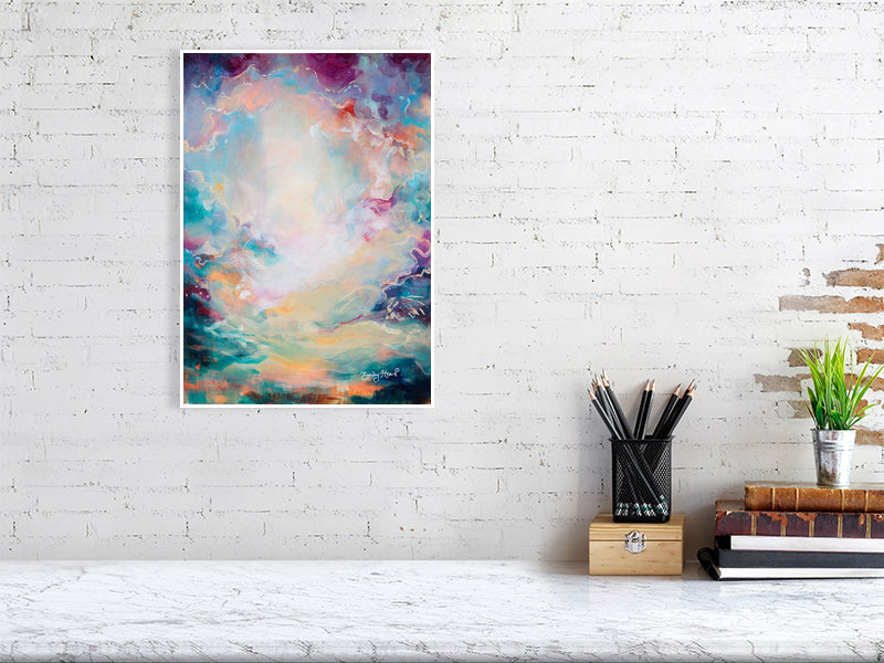 Colourful Abstract Print by Emily Louise Heard