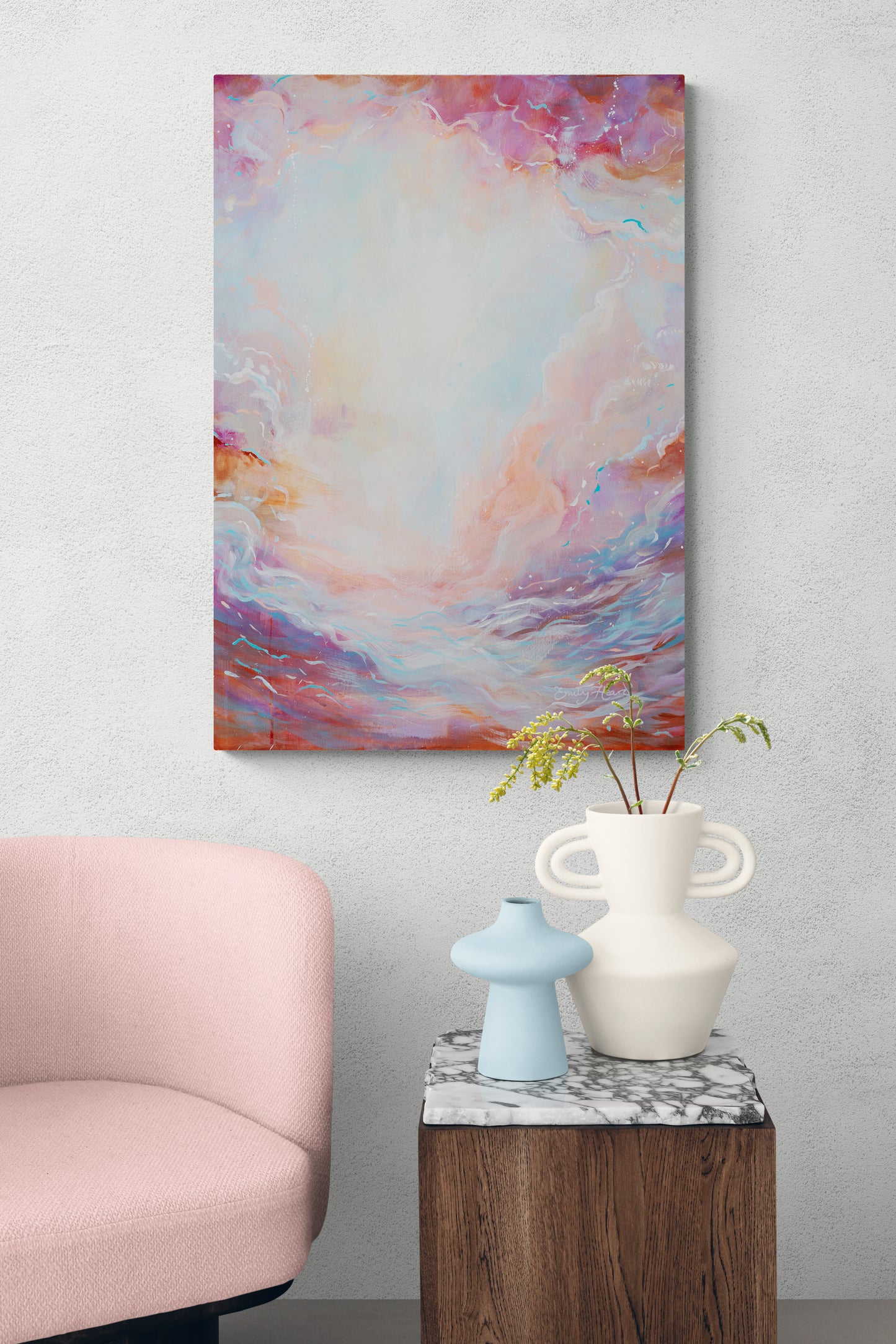 This Too Shall Pass - Original Abstract Painting by Emily Louise Heard