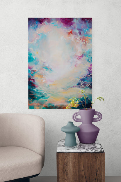 Beautiful Chaos - Original Abstract Painting by Emily Louise Heard