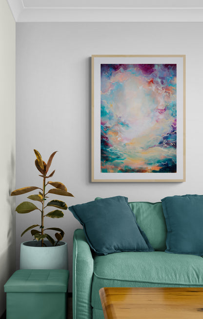 Beautiful Chaos - Original Abstract Painting by Emily Louise Heard