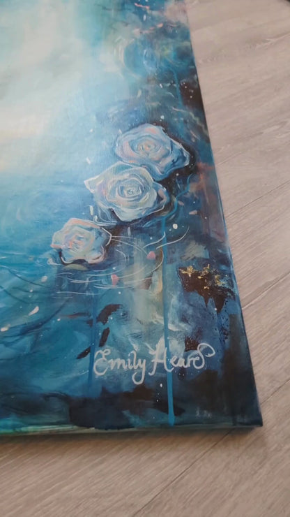 Tender Waters - Original Abstract Painting by Emily Louise Heard