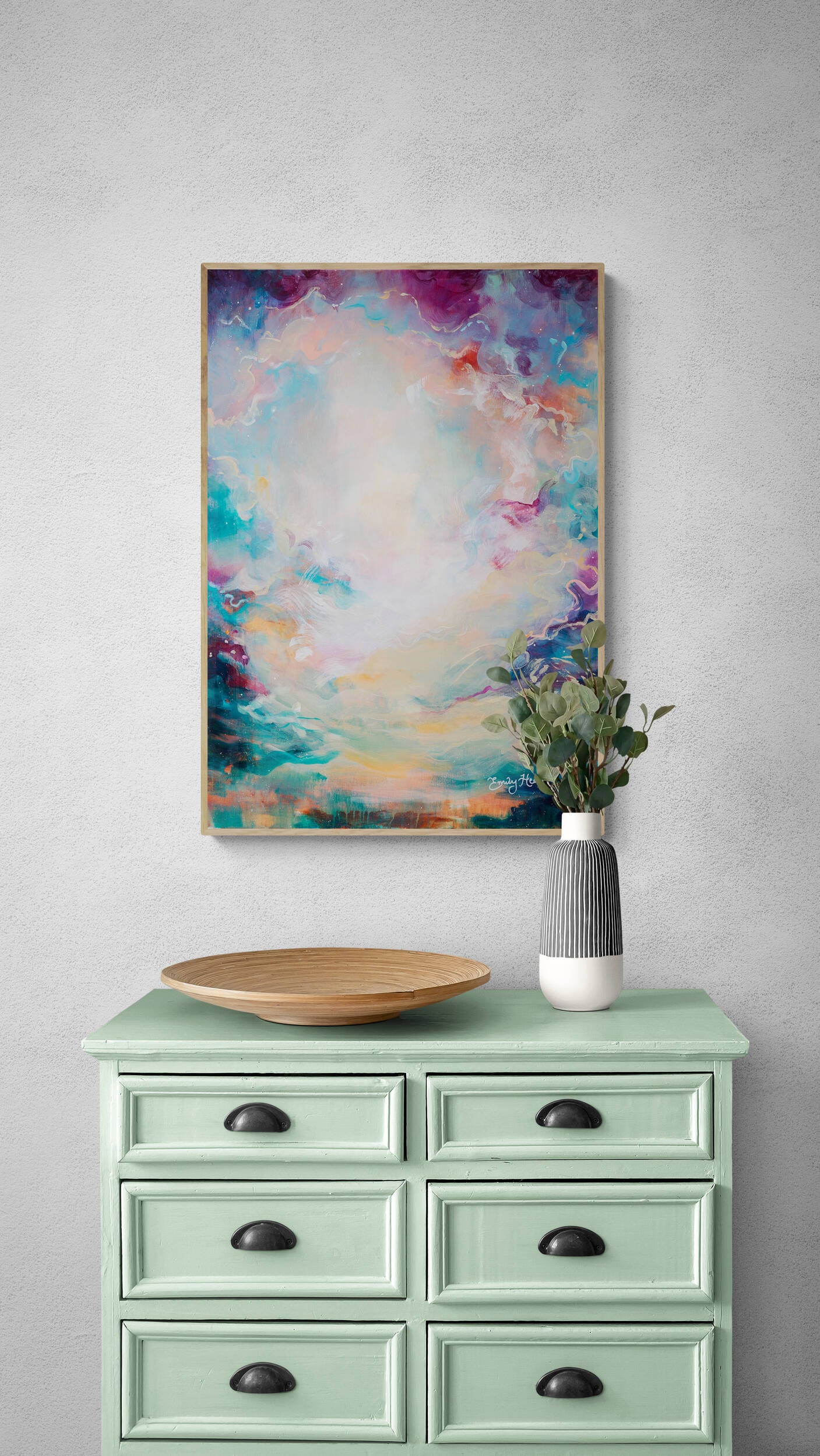 Beautiful Chaos - Original Abstract Painting by Emily Louise Heard - emilylouiseart